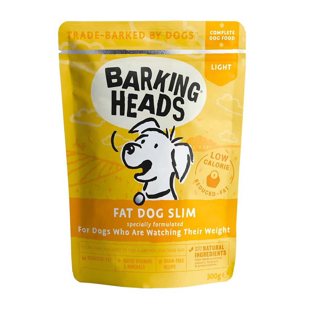 Barking Heads Canine Wet Pouch Fat Dog Slim - 300gr