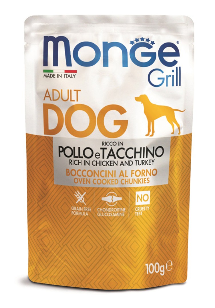 Monge Grill Dog Wet Chicken With Turkey - 100gr