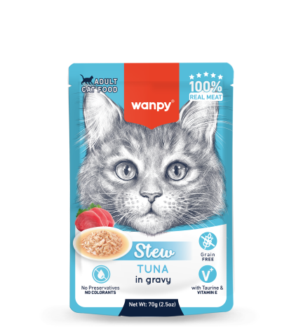Wanpy Stew Tuna In Gravy For Cats - 70gr