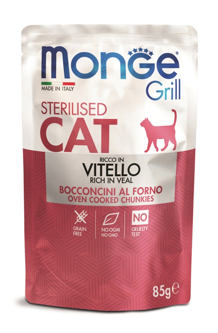 Monge Grill Cat Wet Sterilised Veal - 85gr