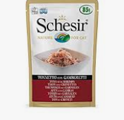 Schesir Cat Tuna With Shrimps Pouch - 85gr