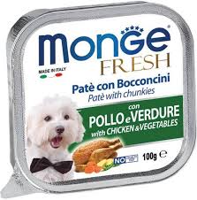 Monge Fresh Chicken And Vegetables Pate With Chunkies - 100gr