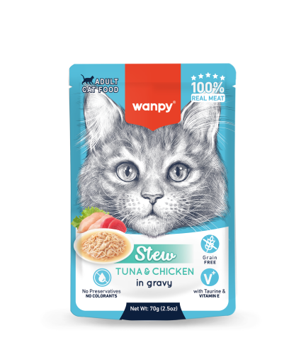 Wanpy Stew Tuna And Chicken In Gravy For Cats - 70gr