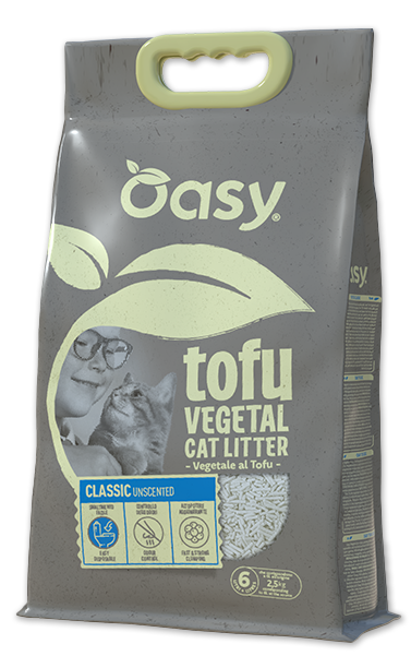 Oasy Natural Cat Litter Tofu Classic Unscented - 6 Kg
