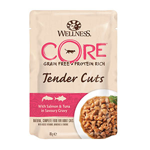 Wellness Core Tender Cuts Salmon And Tuna In Savoury Gravy Cat Food - 85gr