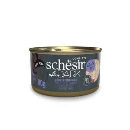 Schesir Cat's wet food After Dark Chicken With Duck 80gr