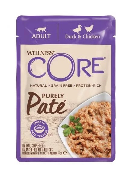 Wellness Core Cat Purely Pate Duck & Chicken Wet Food - 85gr