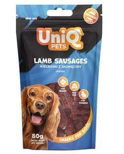 Uniq Pets Dog Snacks Lamb Sausages - 80gr