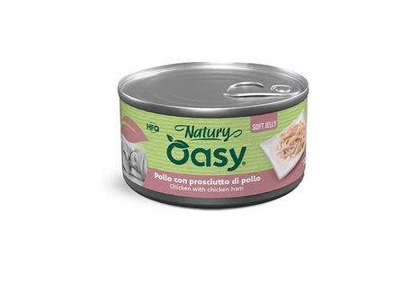 Oasy Wet Dog Natury Soft Jelly Chicken With Chicken Ham - 150gr