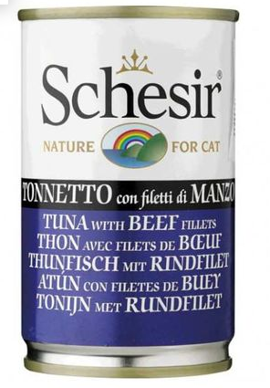 Schesir Cat Can Tuna & Beef - 140gr