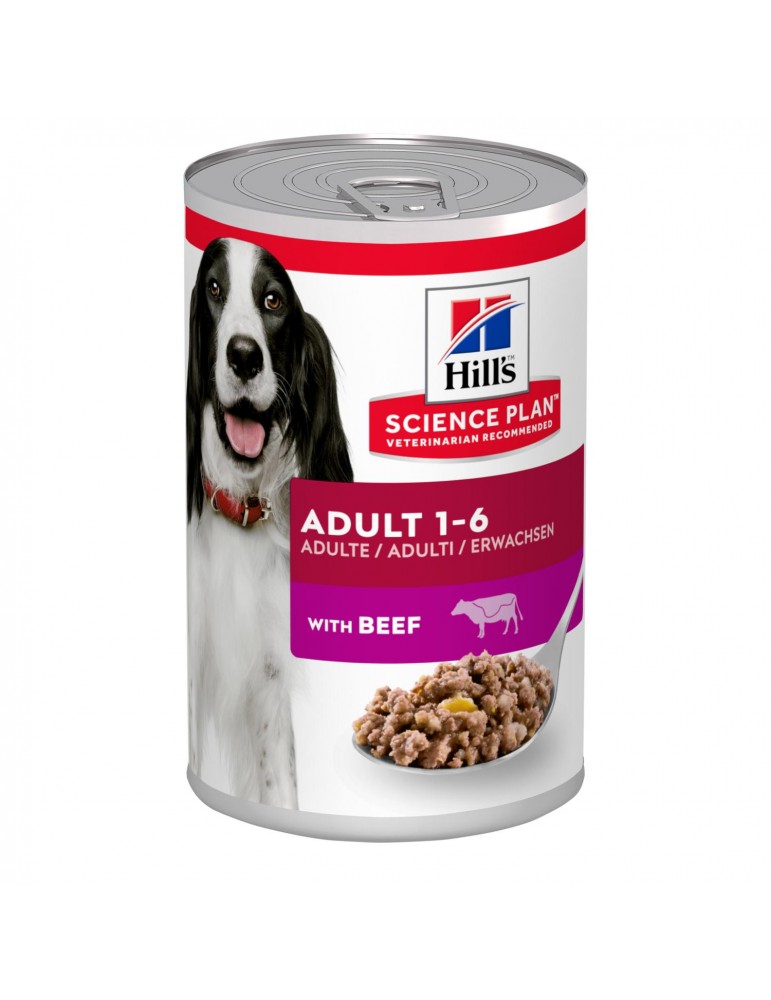 Hill's Science Plan Adult Dog Food With Beef - 370gr