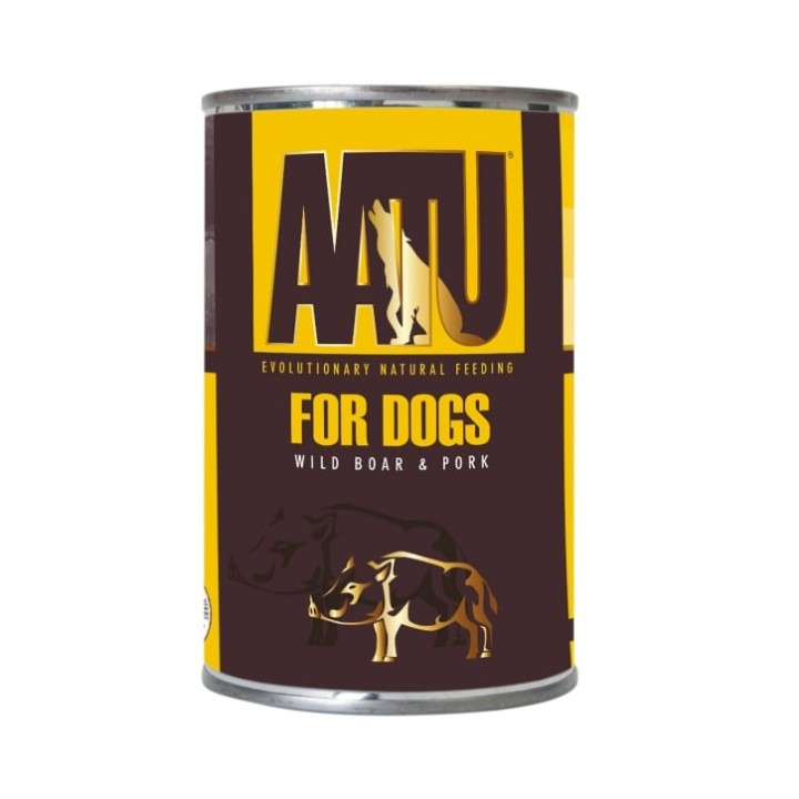 Aatu Wild Boar Adult Wet Dog Food - 400gr