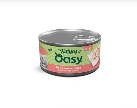 Oasy Wet Dog Natury Soft Jelly Chicken With Salmon - 150gr