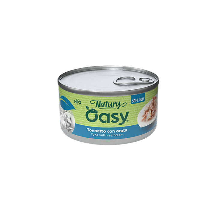 Oasy Wet Cat Natury Soft Jelly - Tuna With Bream - 150gr