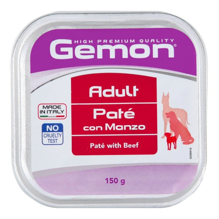 Gemon Dog Adult Beef Pate - 150gr