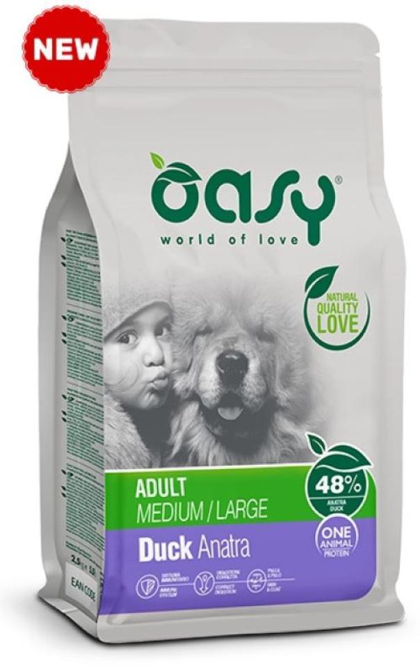 Oasy One Animal Protein Adult Medium & Large Breed Duck - 12 Kg