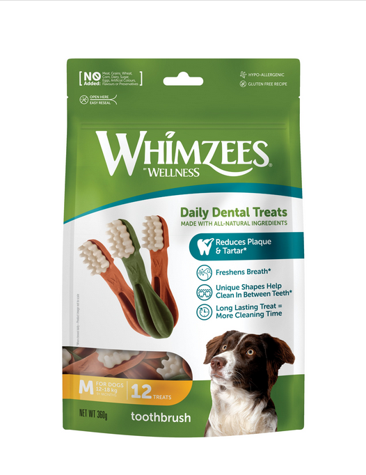 Whimzees Toothbrush Chew Medium - 100gr