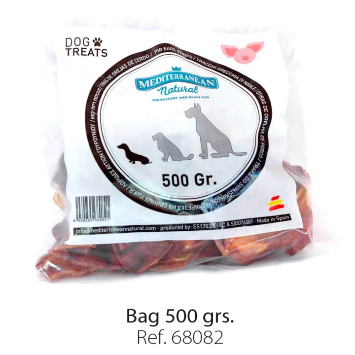 Meditteranean Pig Ears Strips 500gr - 500gr