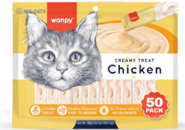 Wanpy Creamy Lickables Chicken - 700gr