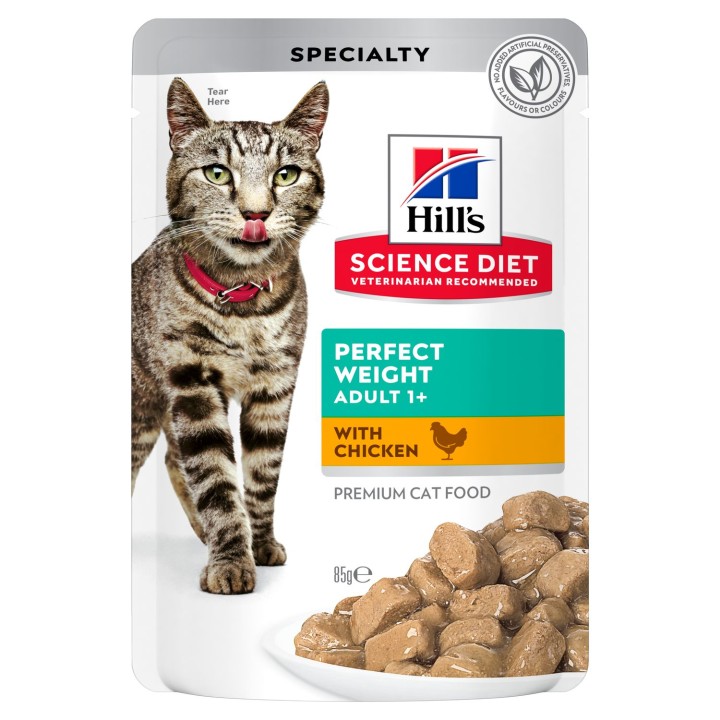 Hills Science Plan Feline Adult Perfect Weight With Chicken - 85gr