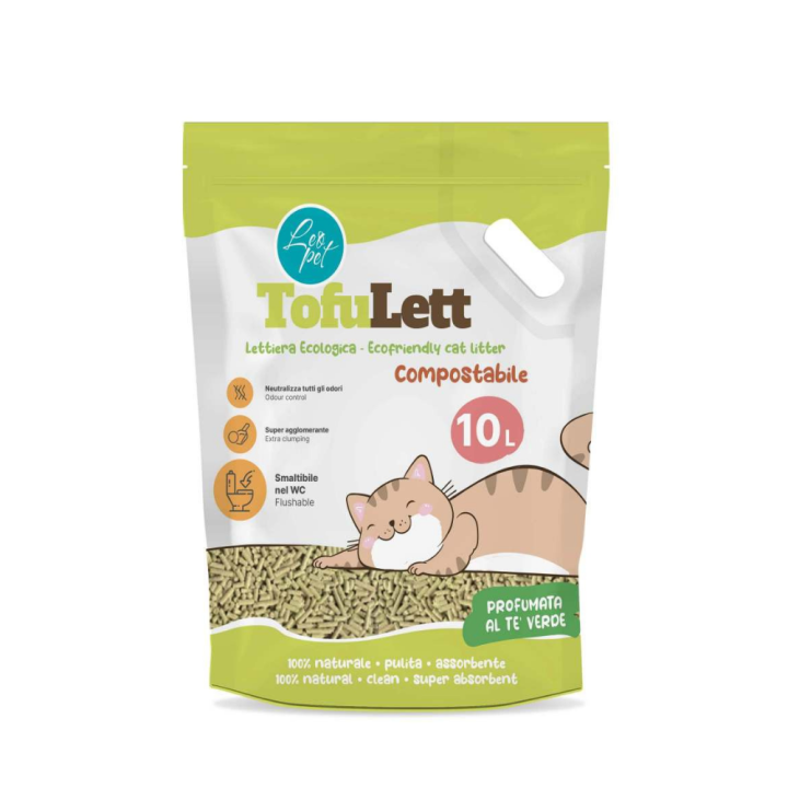 Tofu Ecofriendly Green Tea Cat Litter 10l