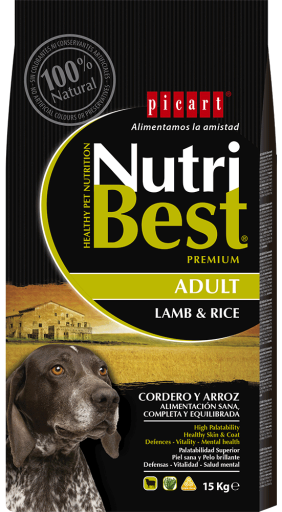 Picart Nutribest Adult Lamb And Rice - 15 Kg