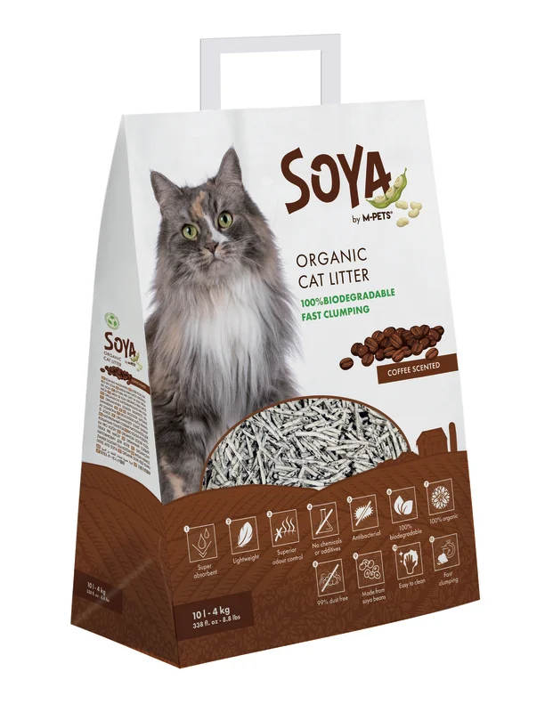 M-Pets Soya Organic Coffee Cat Litter - 10 Kg