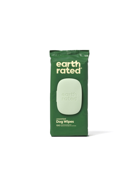 Earth Rated 100 Unscented Grooming Wipes - 200gr