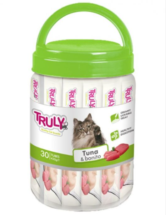 Truly Creamy Lickable Tuna And Bonito Variety Pack - 420gr