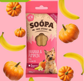 Soopa Mini Banana And Pumpkin Sticks - 100gr