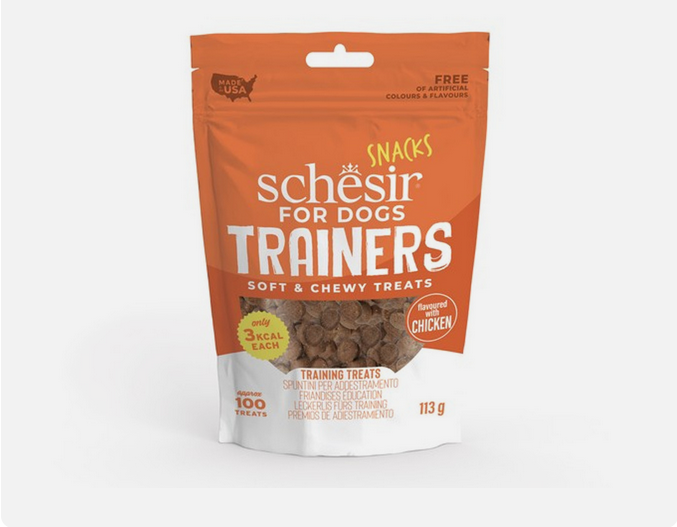 Schesir Soft & Chewy Chicken Dog Training Treats - 113gr