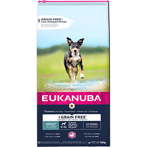 Eukanuba Grain Free All Breed Dry Adult Dog Food Duck - 12 Kg