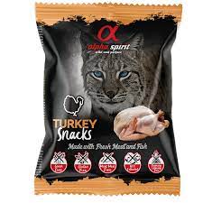 Alpha Spirit Turkey Snacks For Cat - 50gr
