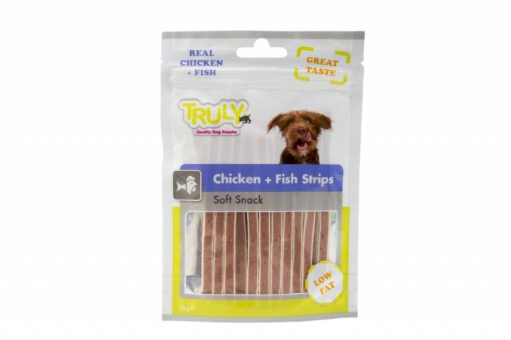 Truly - Soft Chicken & Fish Strips - 90gr