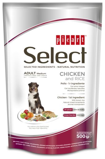 Picart Select Adult Medium Chicken And Rice - 3 Kg