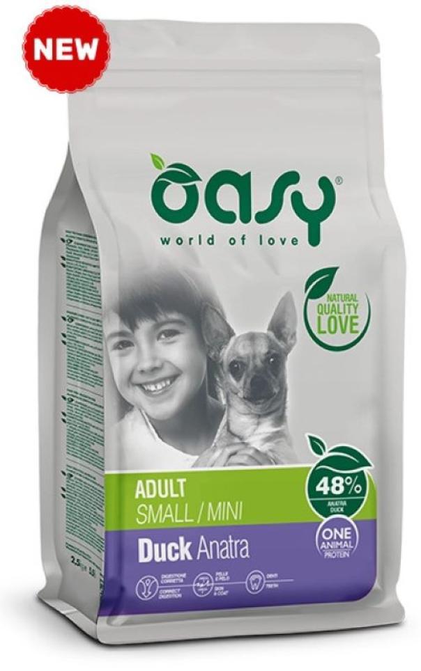 Oasy One Protein Adult Small And Mini Duck - 2.5 Kg