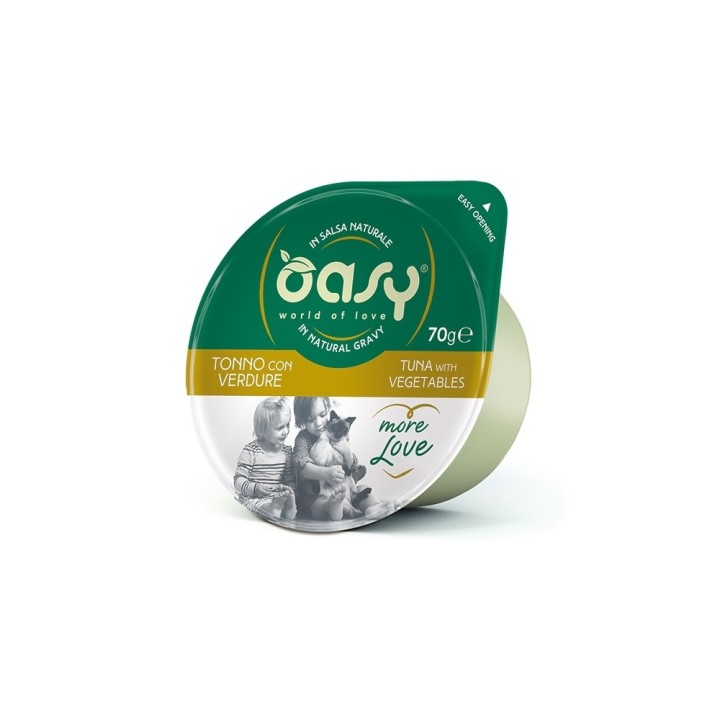 Oasy Wet Cat More Love - Tuna With Vegetables - 70gr