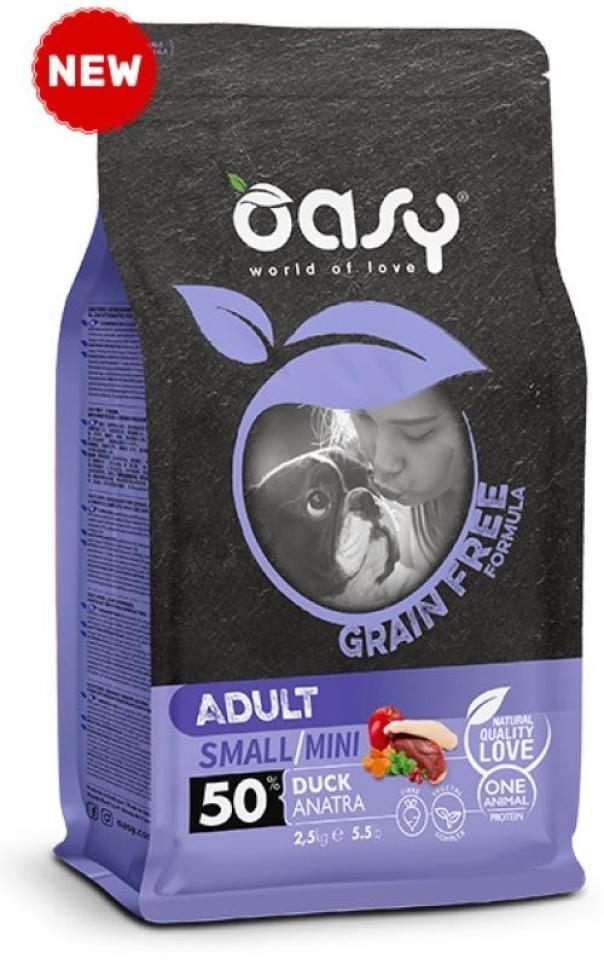 Oasy Grain Free Adult Small & Mini Duck - 2.5 Kg