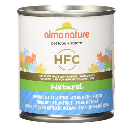 Almo Nature Hfc Natural Wet Cat Tin - Atlantic Tuna - 280gr