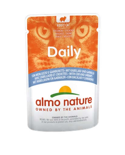Almo Nature - Daily Cats Cod & Shrimps - 70gr