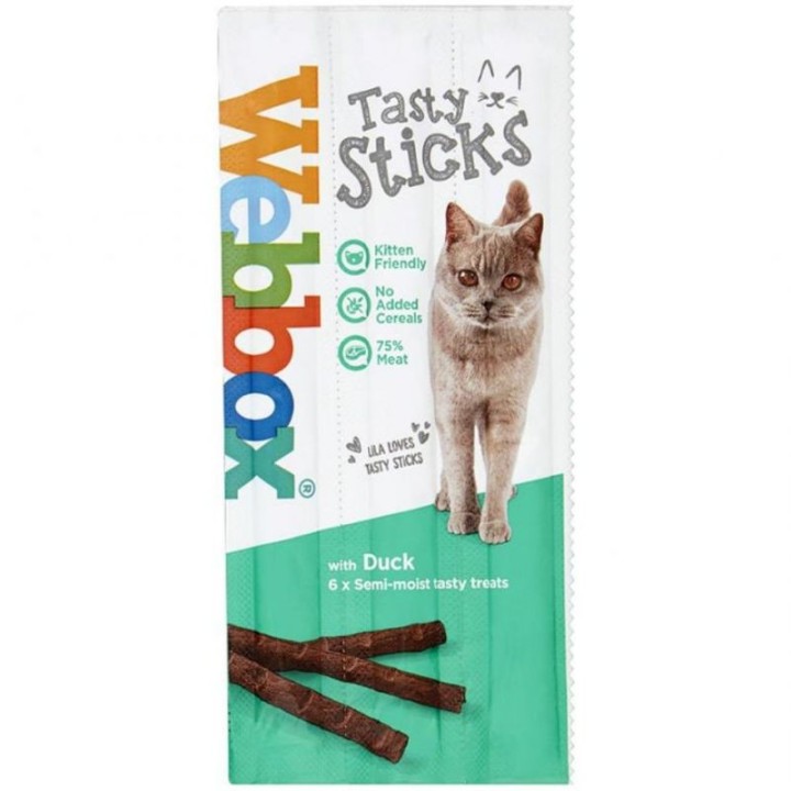 Webbox Cats Tasty Sticks Duck - 30gr