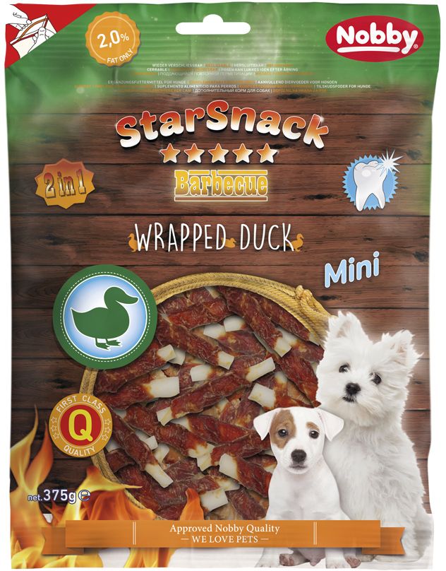 Nobby Starsnack Wrapped Duck Mini - 375gr