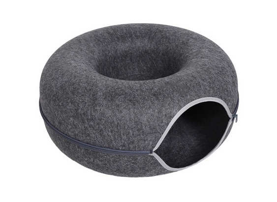 Pet Interest Tunel Pet Bed Dark Grey