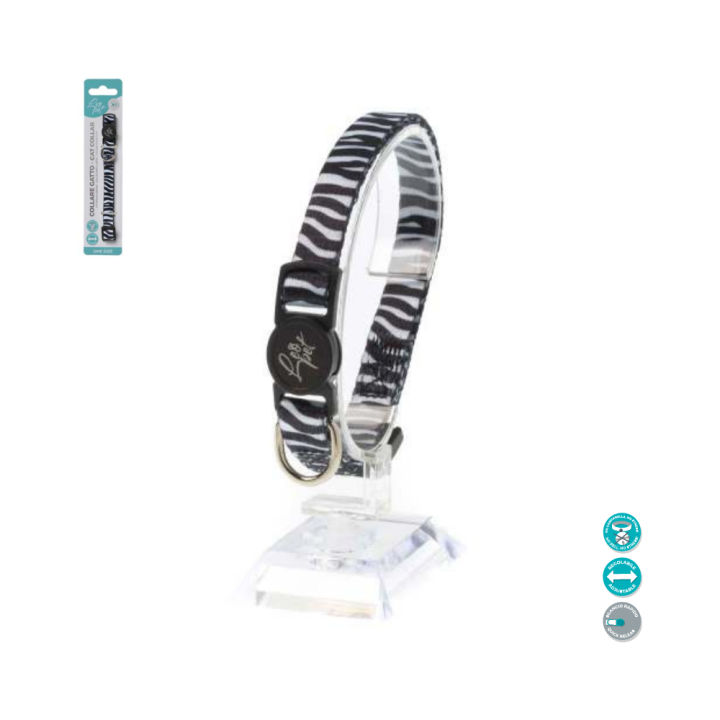 Leo Pet Cat Collar Animal Print - 100gr