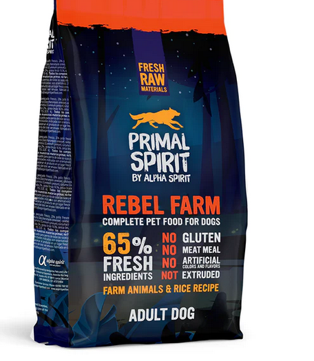 Primal Spirit Rebel Farm Chicken With Fish Adult Dog Dry Food 1kg