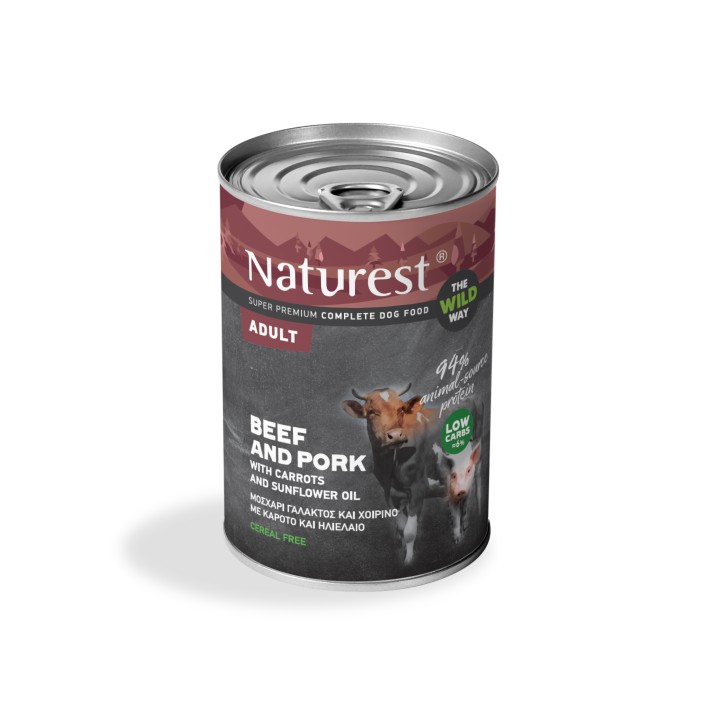 Naturest Adult Beef And Pork With Carrots And Sun Oil 400Gr