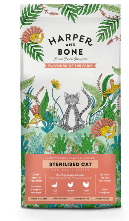 Harper & Bone Flavours Of The Farm Sterilised Adult Cat - 2 Kg