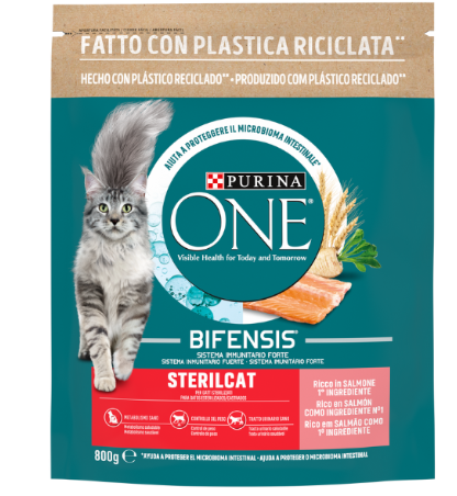 Purina One Sterilcat Dry Food For Adult Cat With Salmon - 800gr