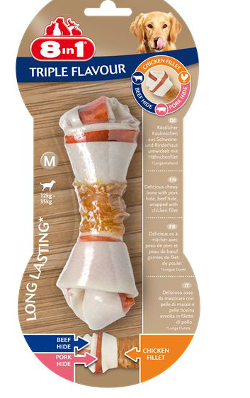 8in1 Bones Triple Flavour Medium 650gr