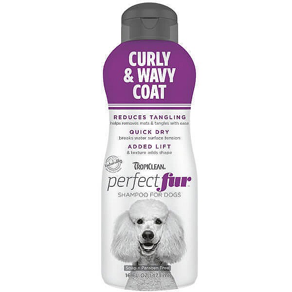 Tropiclean Perfect Fur Curly & Wavy Coat Shampoo For Dogs - 473gr